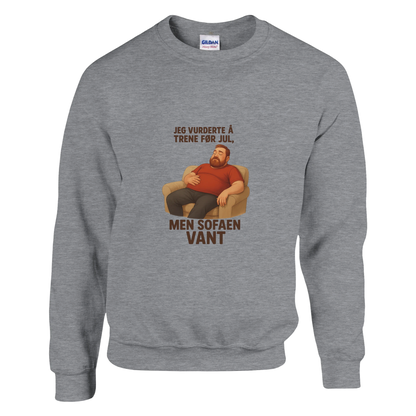 Sofaen vant -Morsom Tekstprint - Norsk design