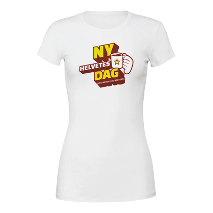 Ny Helvetes Dag -Morsom Tekstprint - Norsk design