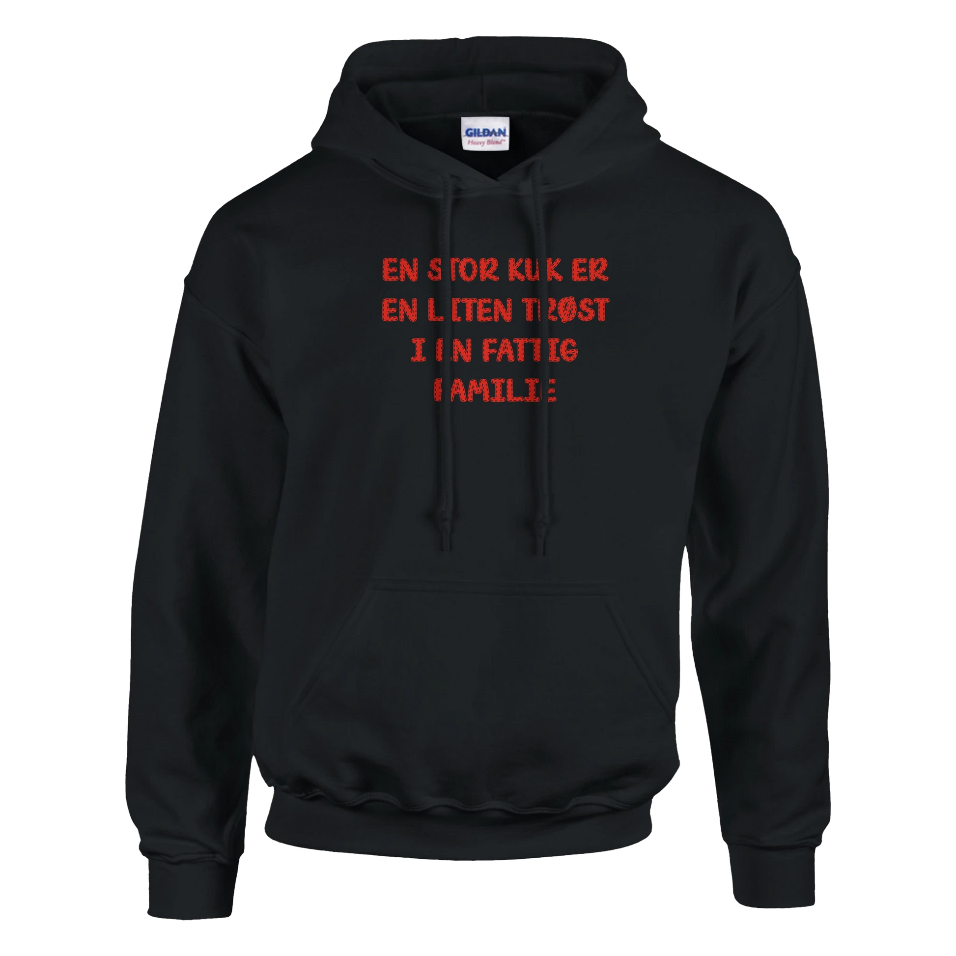 Fattig familie -Morsom Tekstprint - Norsk design