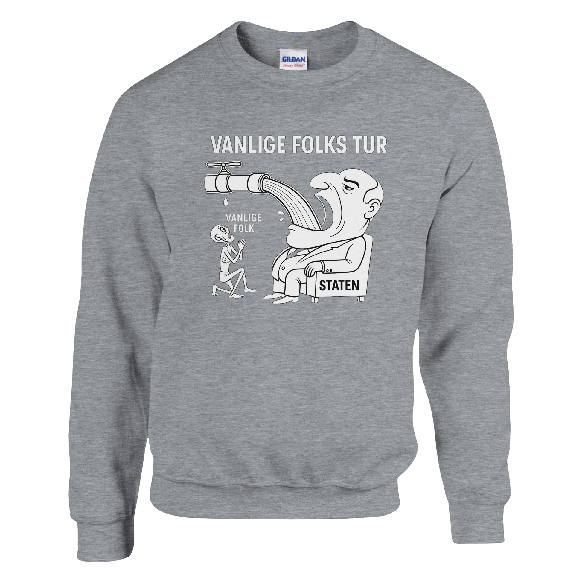Vanlige Folks Tur -Morsom Tekstprint - Norsk design