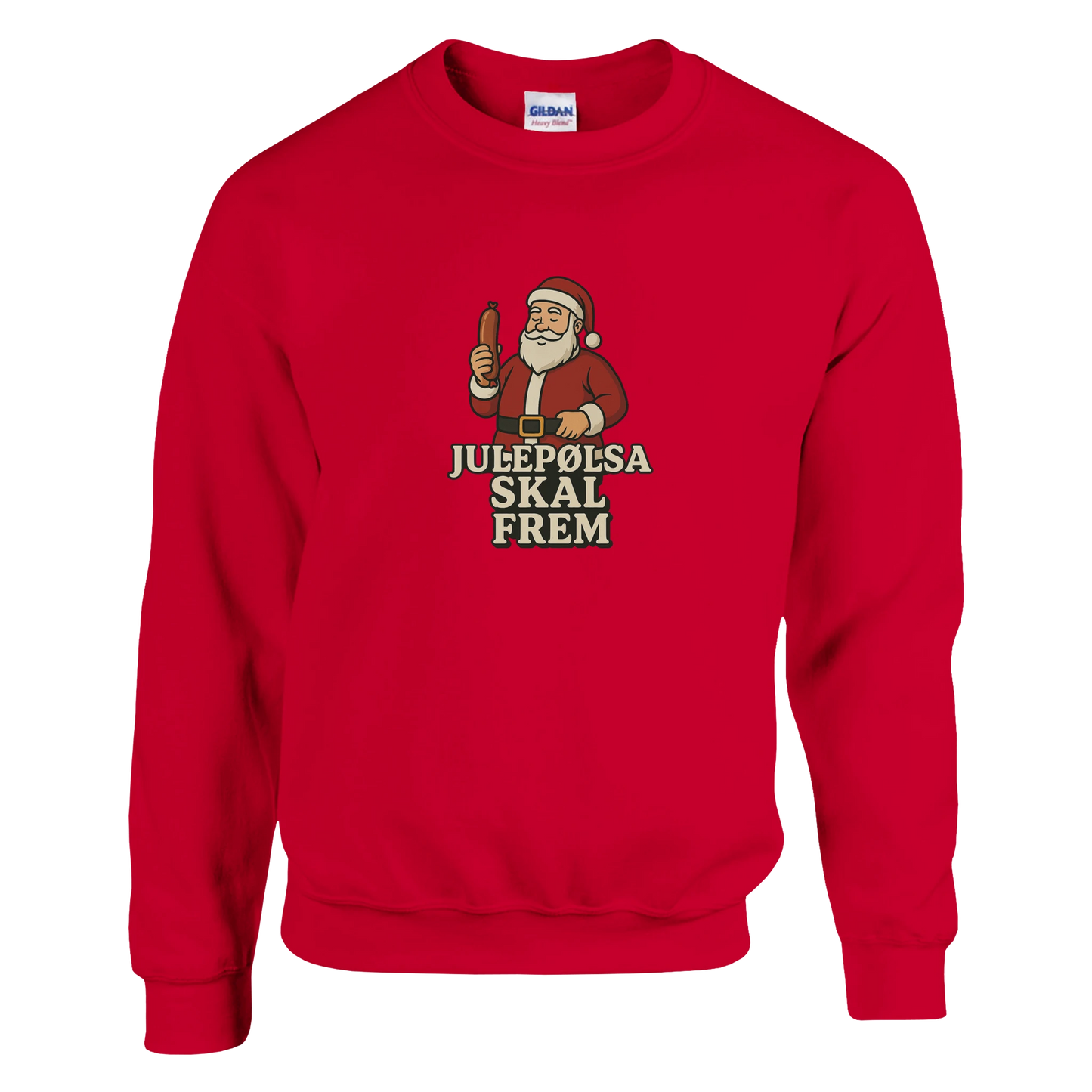 Julepølsa skal frem -Morsom Tekstprint - Norsk design