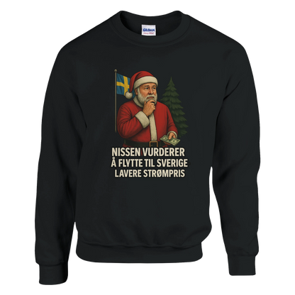 Nissen flytter til Sverige -Morsom Tekstprint - Norsk design