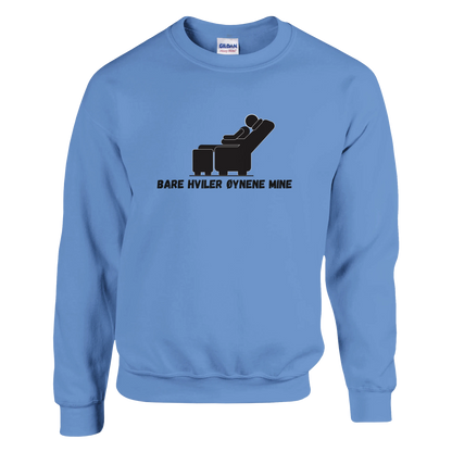 Bare Hviler Øynene Mine -Morsom Tekstprint - Norsk design