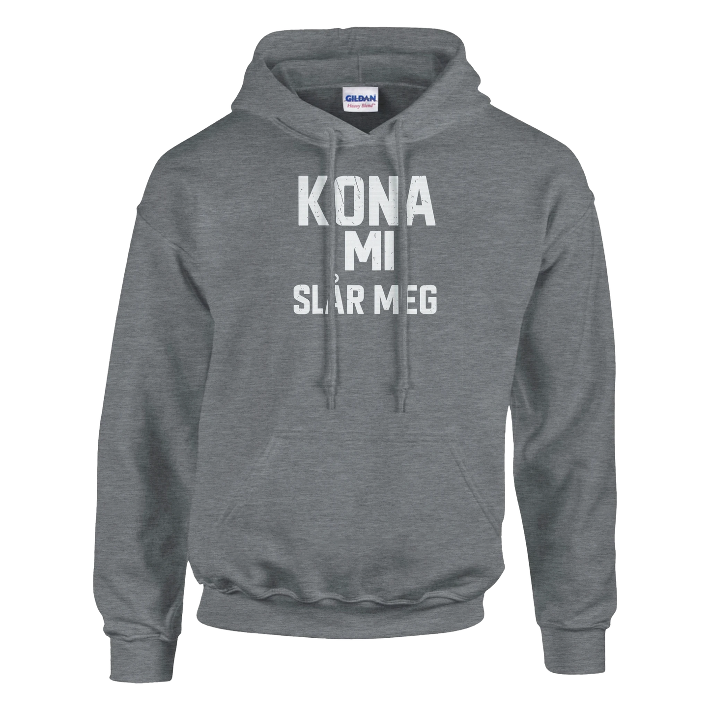 Kona Mi Slår Meg -Morsom Tekstprint - Norsk design