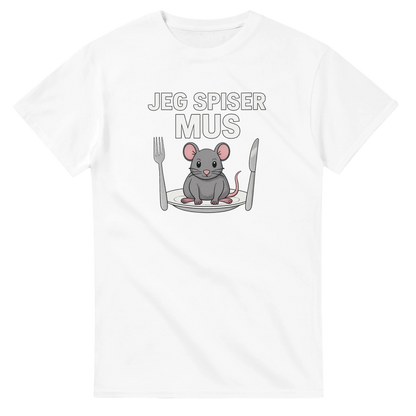 Jeg Spiser Mus -Morsom Tekstprint - Norsk design
