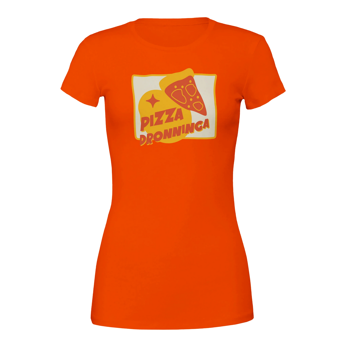 Pizza Dronninga -Morsom Tekstprint - Norsk design