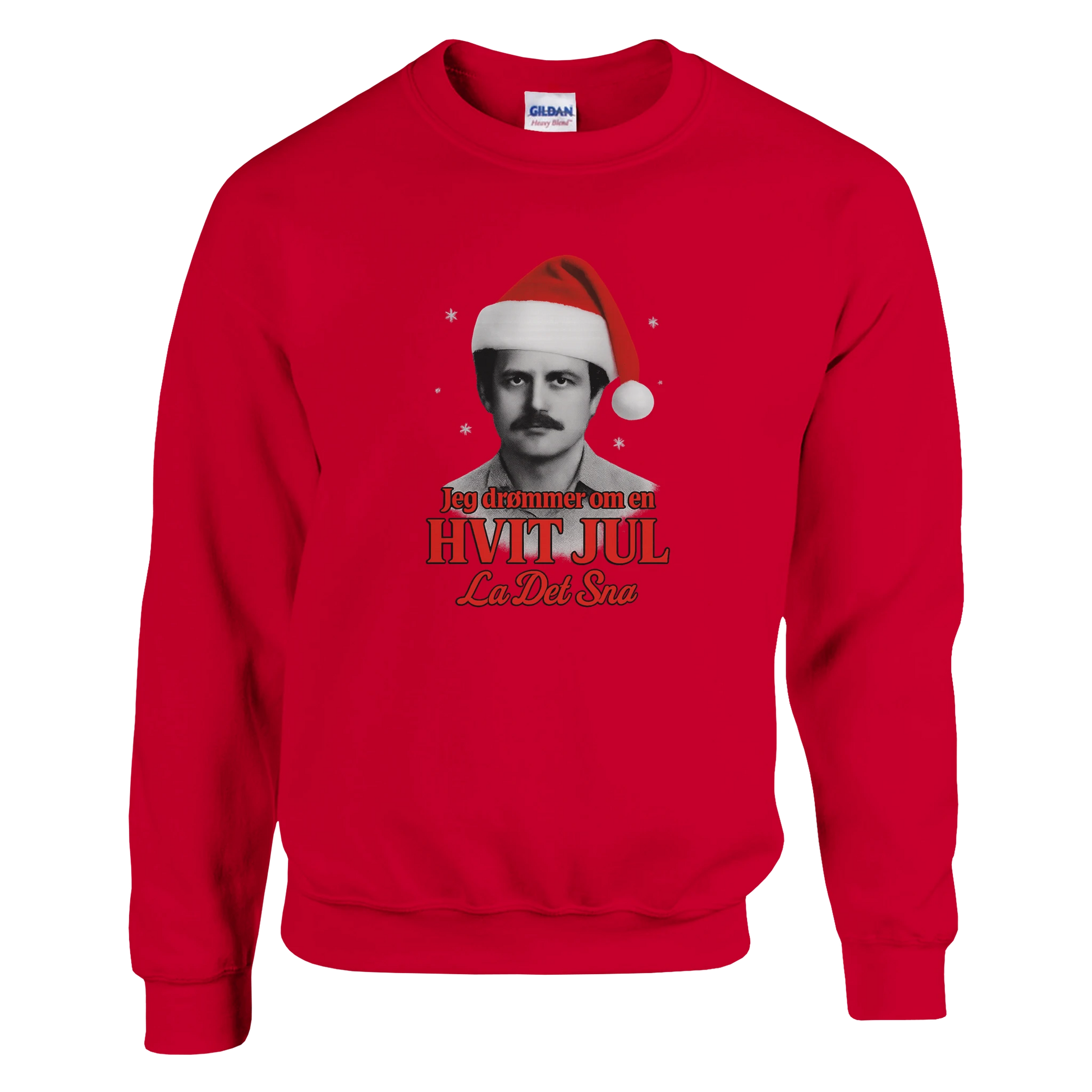 Jeg Drømmer Om En Hvit Jul -Morsom Tekstprint - Norsk design