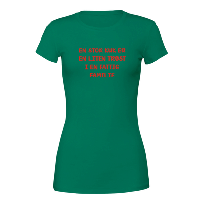 Fattig familie -Morsom Tekstprint - Norsk design