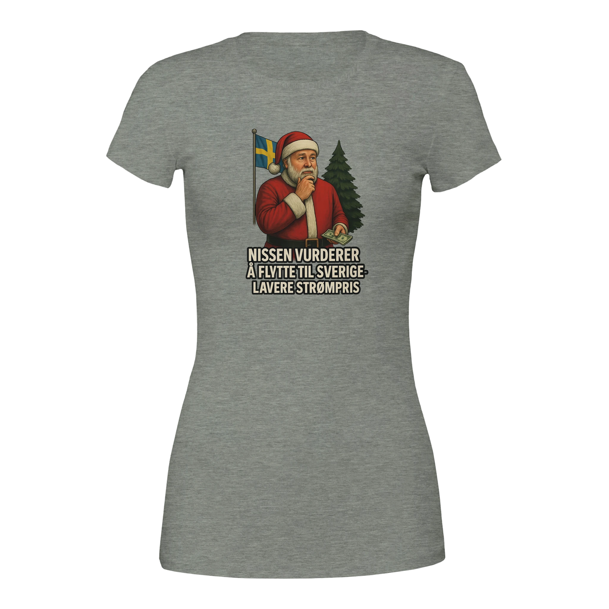 NIssen flytter til Sverige -Morsom Tekstprint - Norsk design