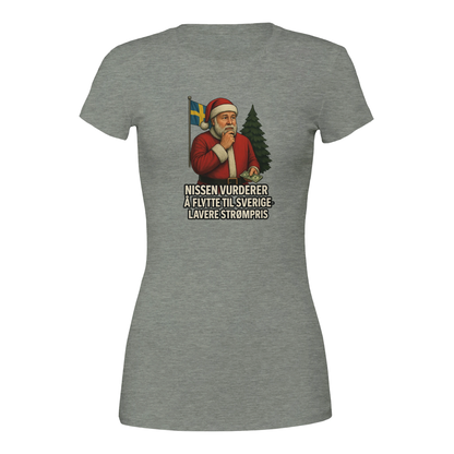 NIssen flytter til Sverige -Morsom Tekstprint - Norsk design