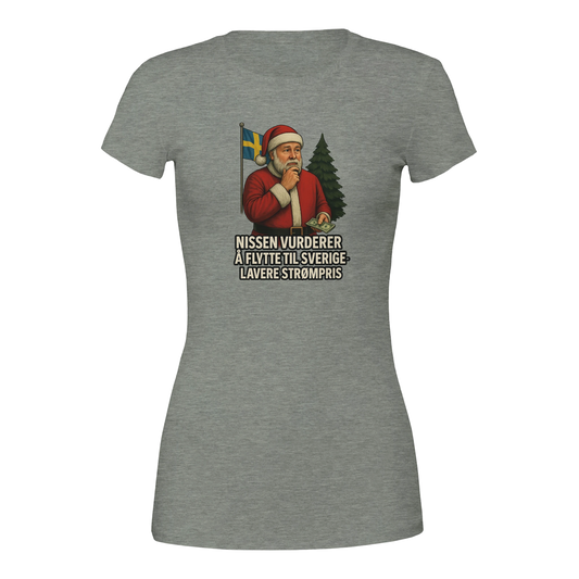 NIssen flytter til Sverige -Morsom Tekstprint - Norsk design