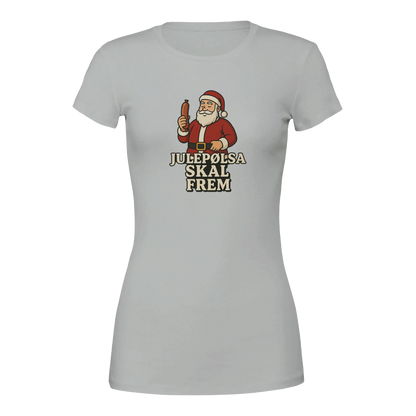 Julepølsa skal frem -Morsom Tekstprint - Norsk design