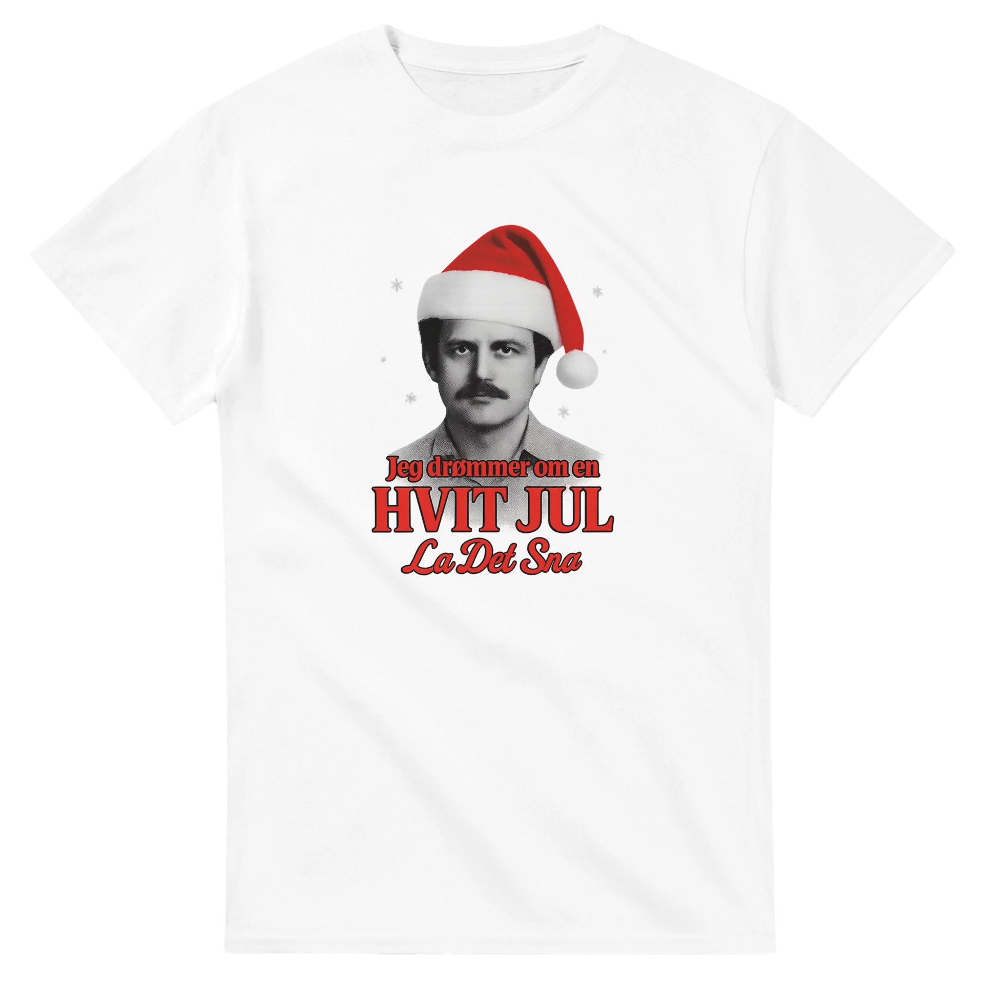 Jeg Drømmer Om En Hvit Jul -Morsom Tekstprint - Norsk design