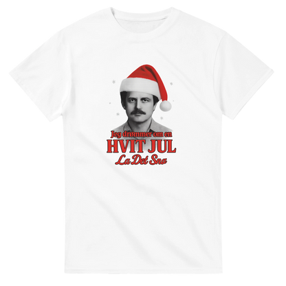 Jeg Drømmer Om En Hvit Jul -Morsom Tekstprint - Norsk design