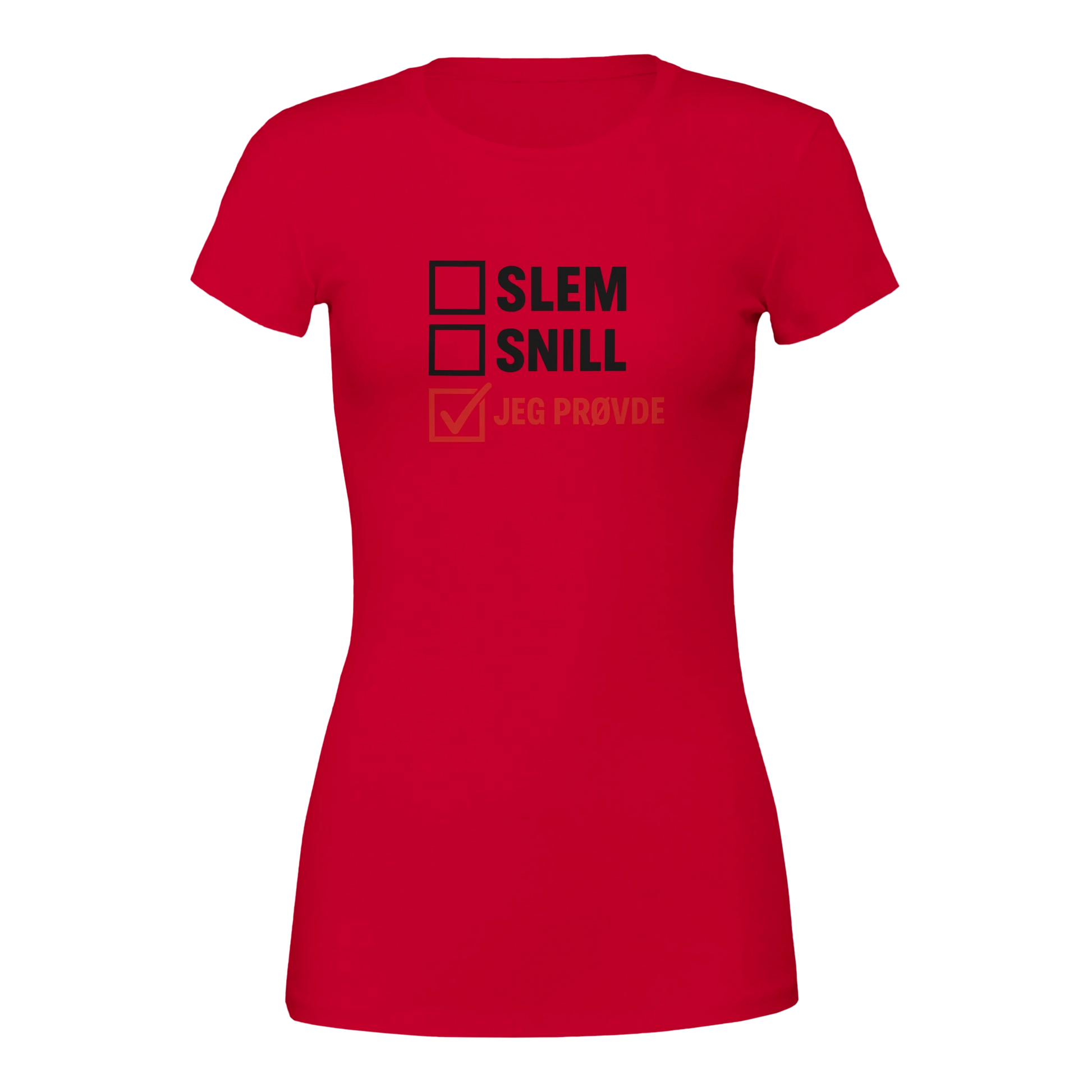 Jeg Prøvde -Morsom Tekstprint - Norsk design