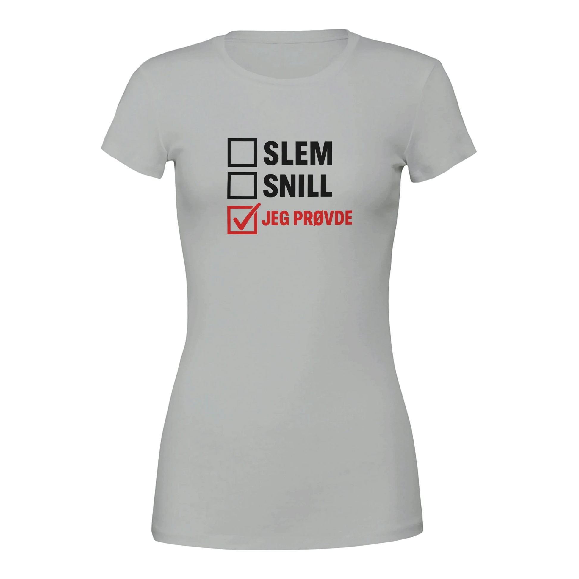 Jeg Prøvde -Morsom Tekstprint - Norsk design