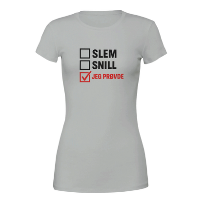 Jeg Prøvde -Morsom Tekstprint - Norsk design