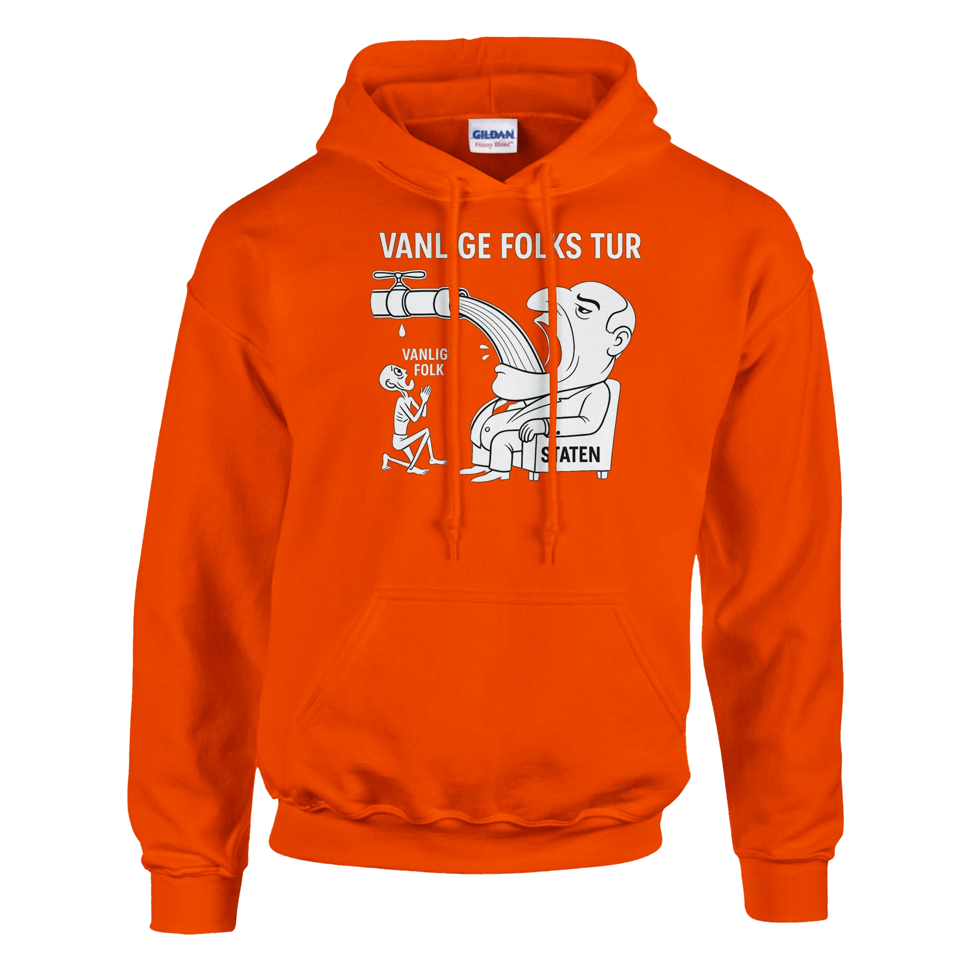 Vanlige Folks Tur -Morsom Tekstprint - Norsk design