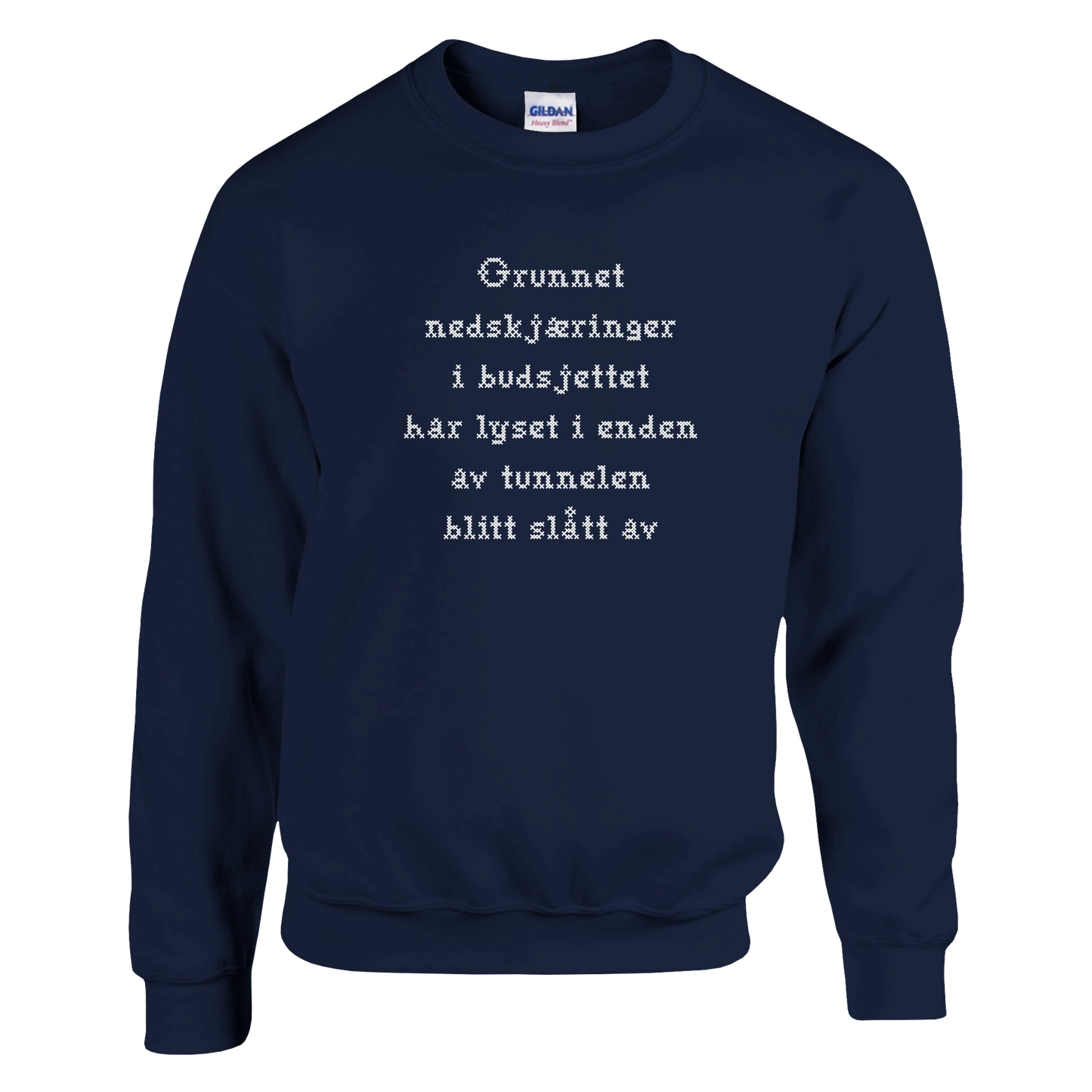 Nedskjæring i budsjettet -Morsom Tekstprint - Norsk design