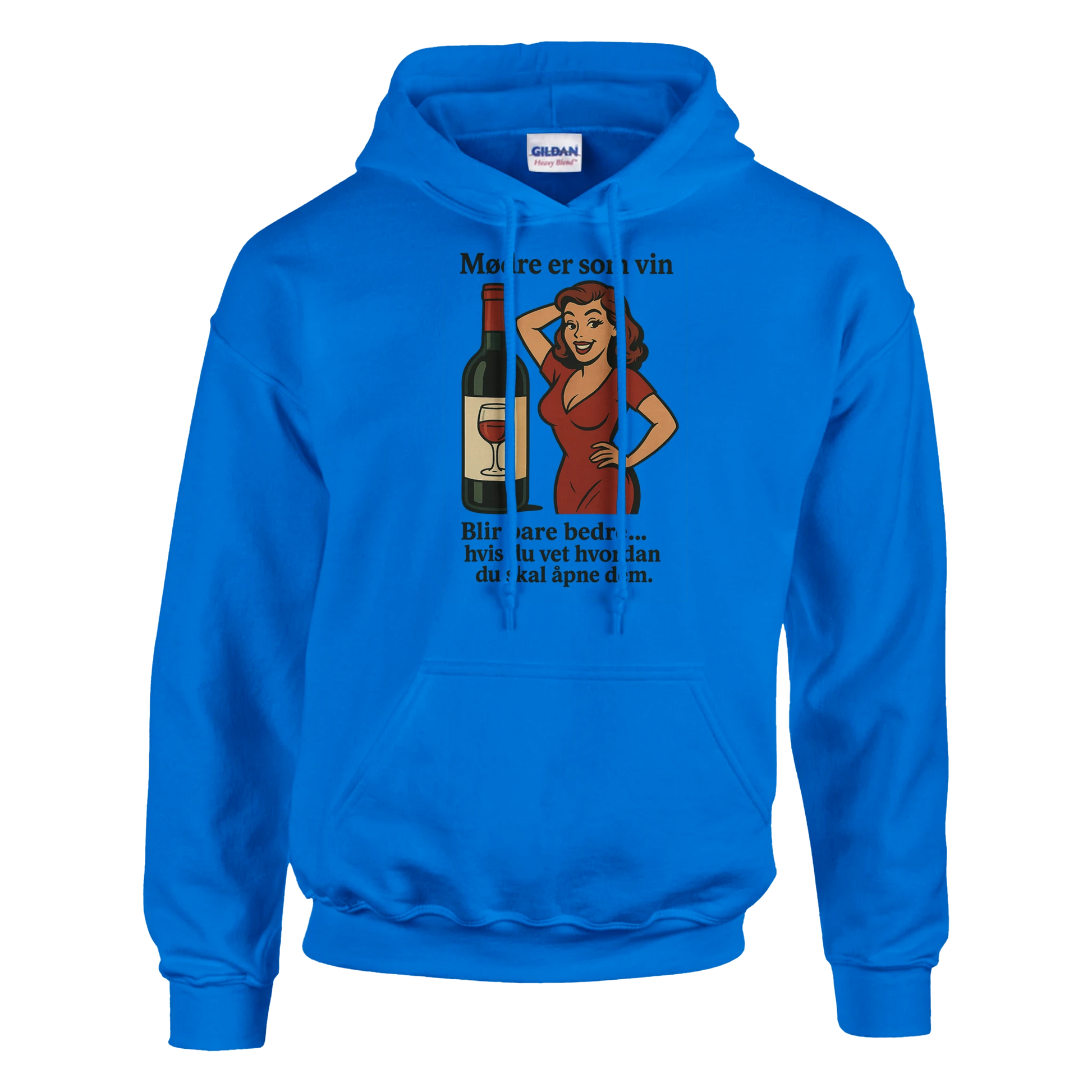 Mødre er som vin -Morsom Tekstprint - Norsk design