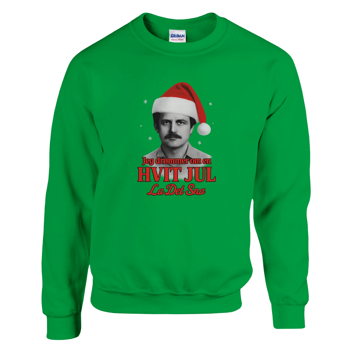 Jeg Drømmer Om En Hvit Jul -Morsom Tekstprint - Norsk design