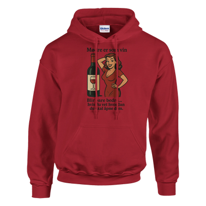 Mødre er som vin -Morsom Tekstprint - Norsk design