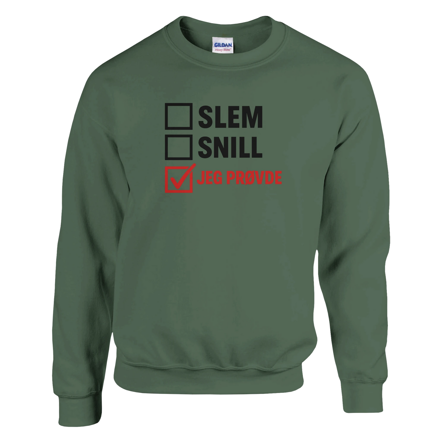 Jeg Prøvde -Morsom Tekstprint - Norsk design