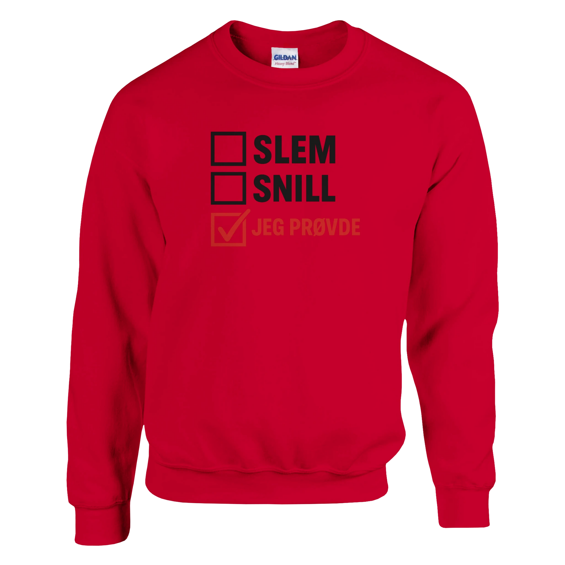 Jeg Prøvde -Morsom Tekstprint - Norsk design