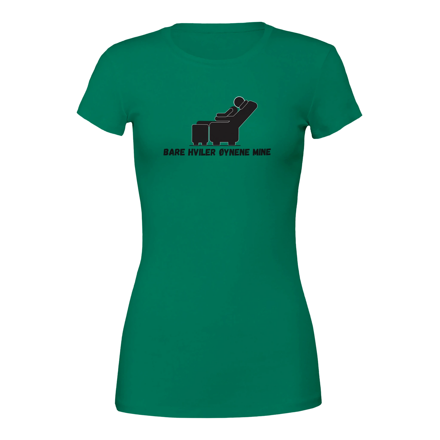 Bare Hviler Øynene Mine -Morsom Tekstprint - Norsk design