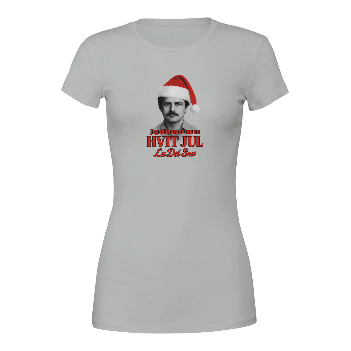 Jeg Drømmer Om En Hvit Jul -Morsom Tekstprint - Norsk design