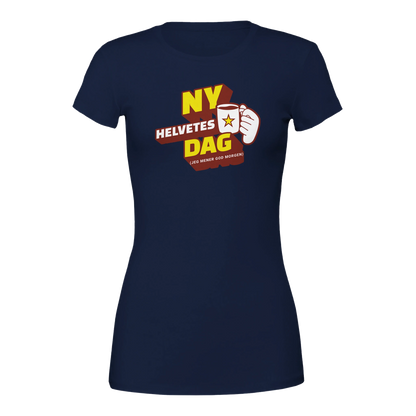 Ny Helvetes Dag -Morsom Tekstprint - Norsk design