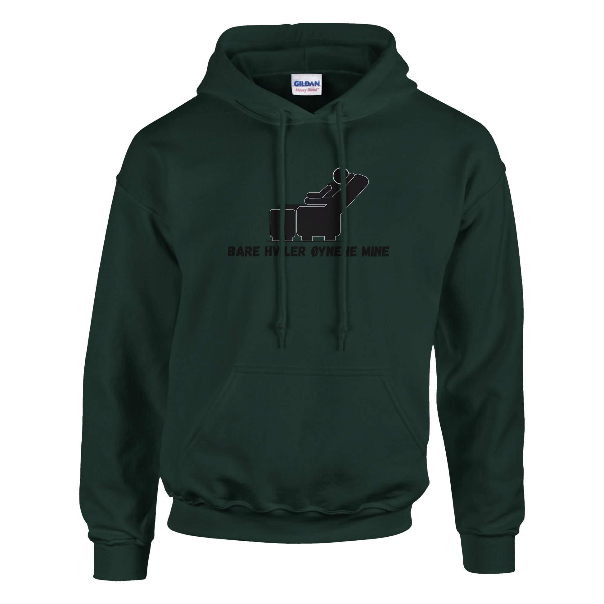 Bare Hviler Øynene Mine -Morsom Tekstprint - Norsk design