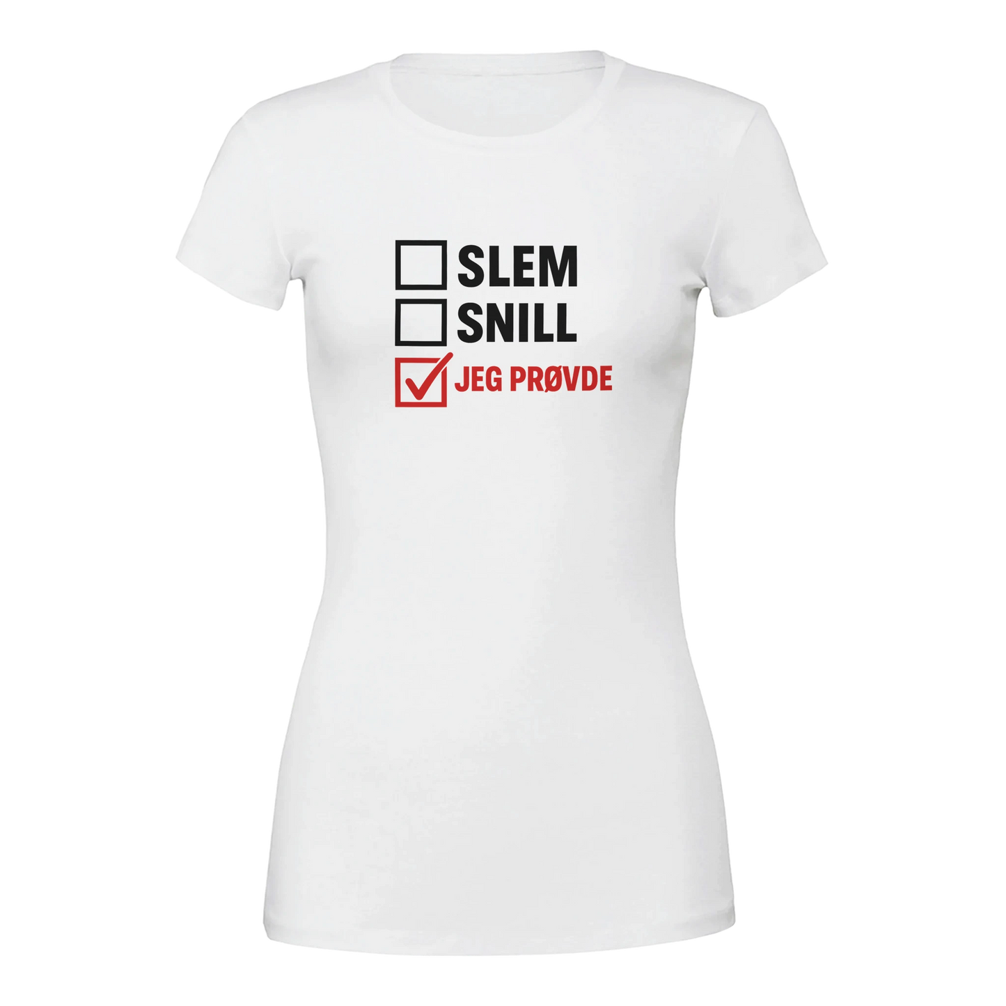 Jeg Prøvde -Morsom Tekstprint - Norsk design