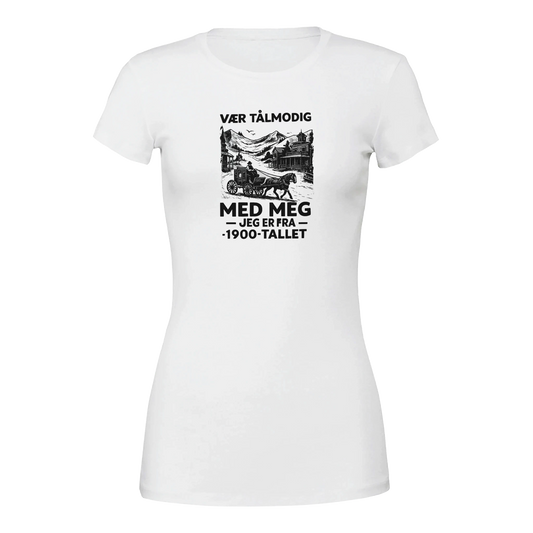 Vær Tålmodig Med Meg -Morsom Tekstprint - Norsk design