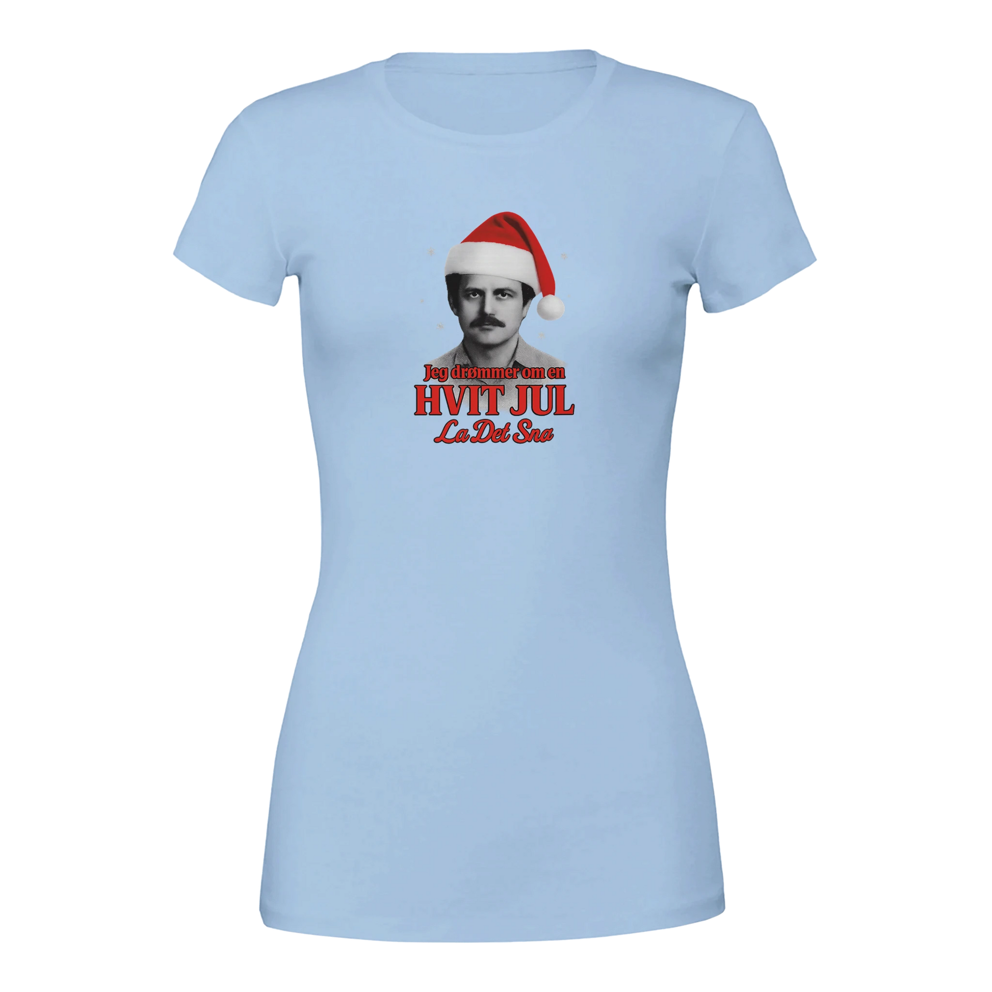 Jeg Drømmer Om En Hvit Jul -Morsom Tekstprint - Norsk design