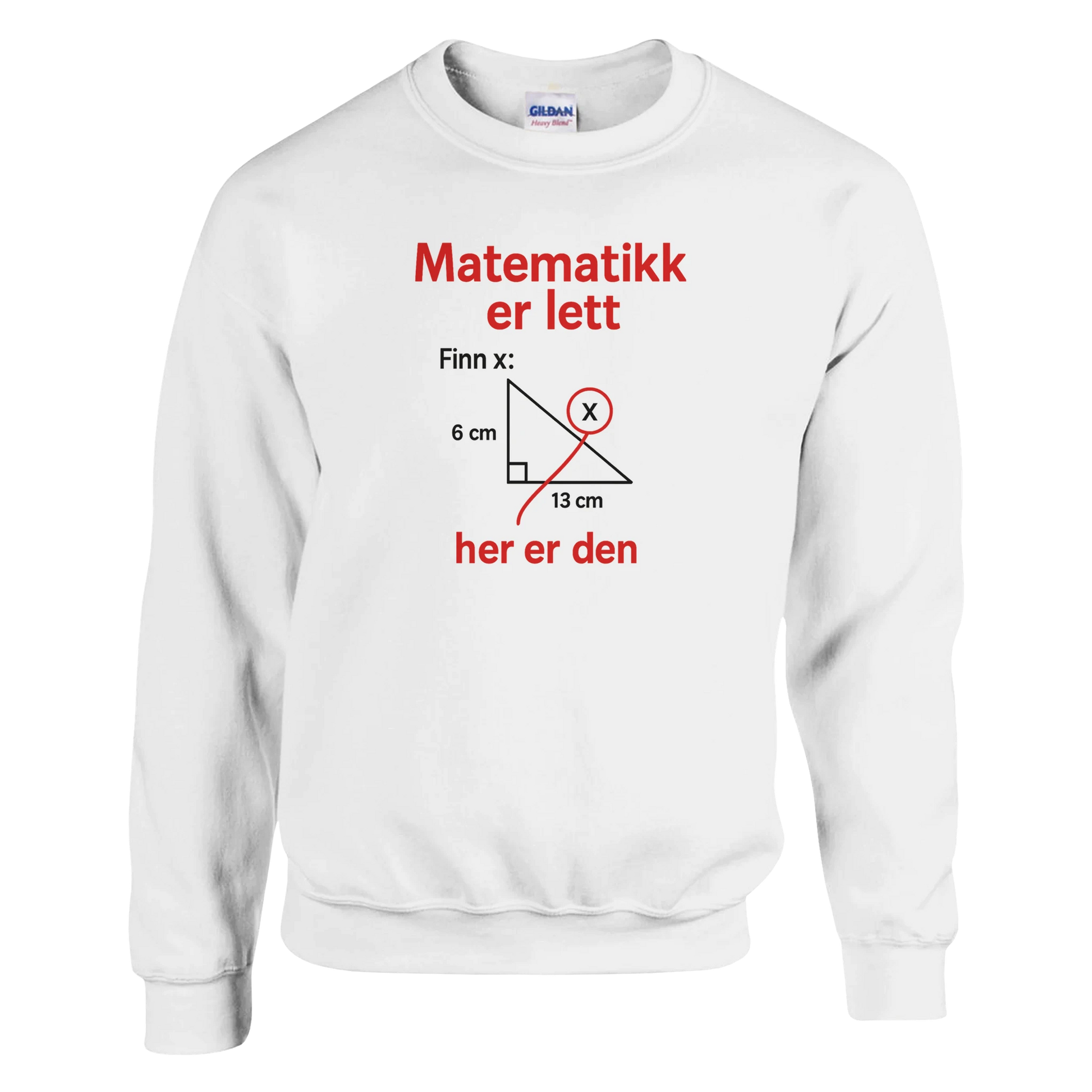 Matematikk Er Lett -Morsom Tekstprint - Norsk design