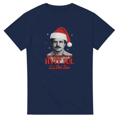 Jeg Drømmer Om En Hvit Jul -Morsom Tekstprint - Norsk design