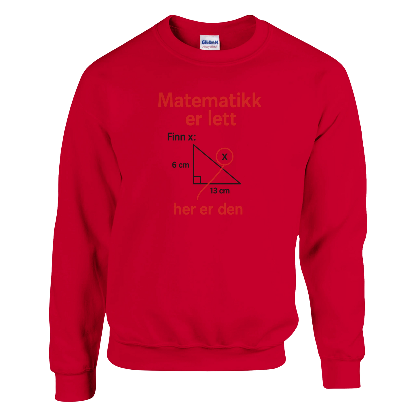 Matematikk Er Lett -Morsom Tekstprint - Norsk design