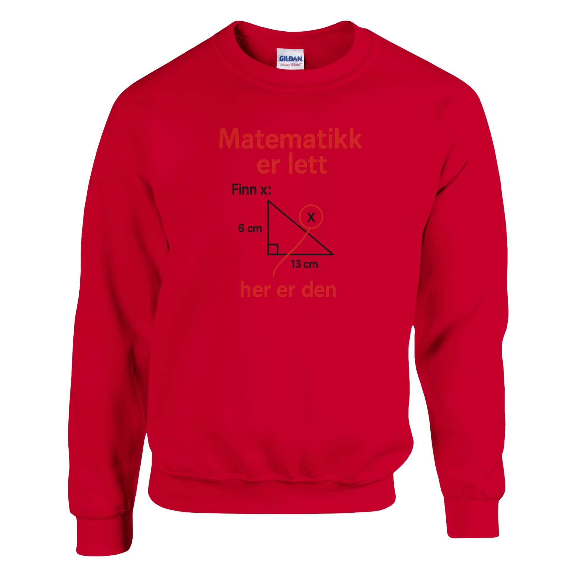 Matematikk Er Lett -Morsom Tekstprint - Norsk design