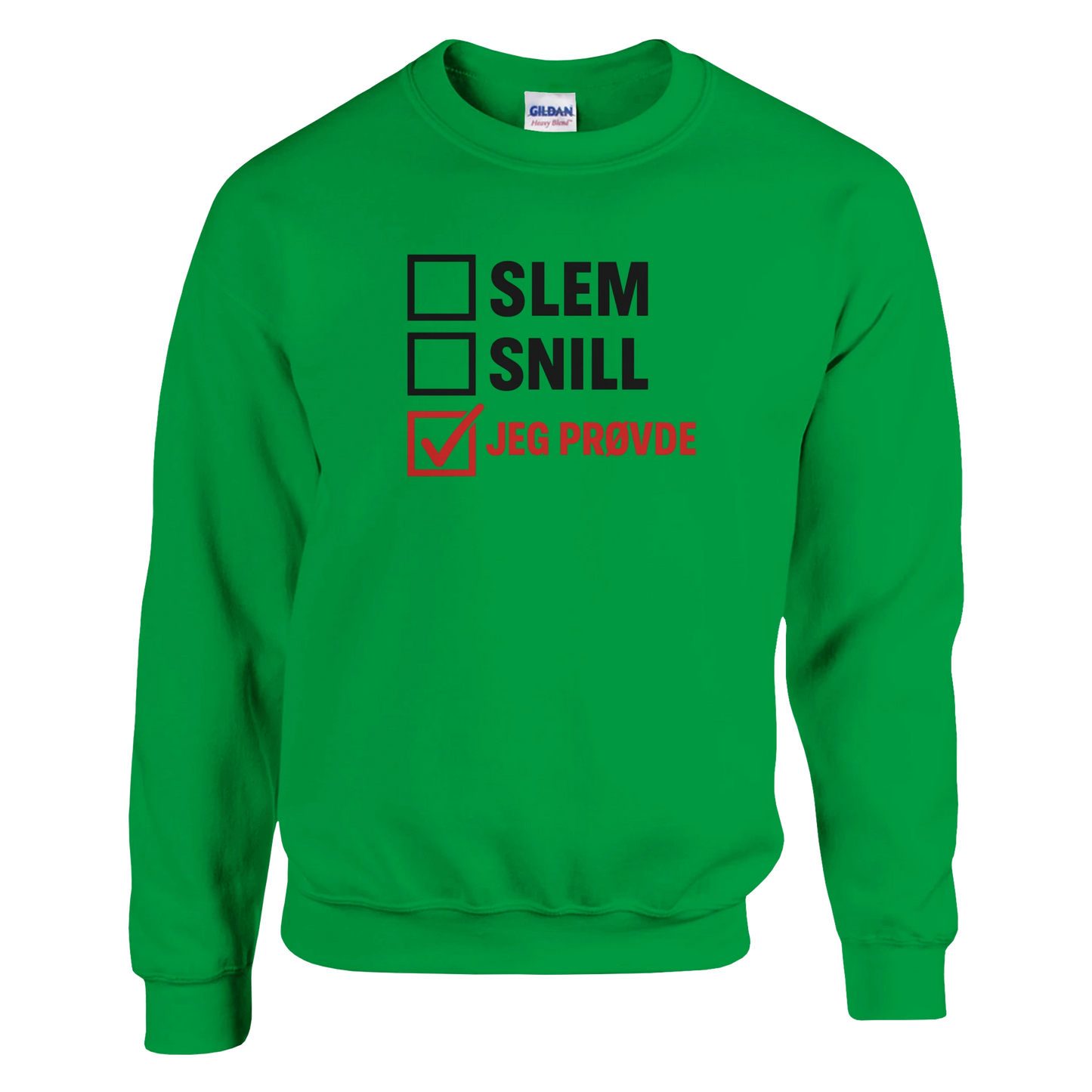 Jeg Prøvde -Morsom Tekstprint - Norsk design