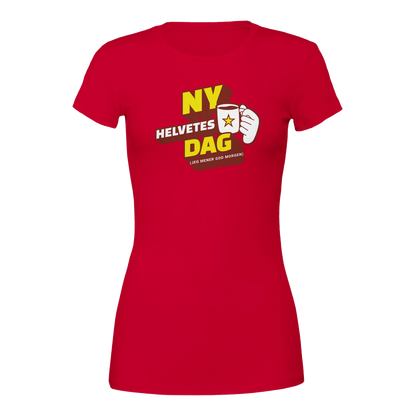 Ny Helvetes Dag -Morsom Tekstprint - Norsk design