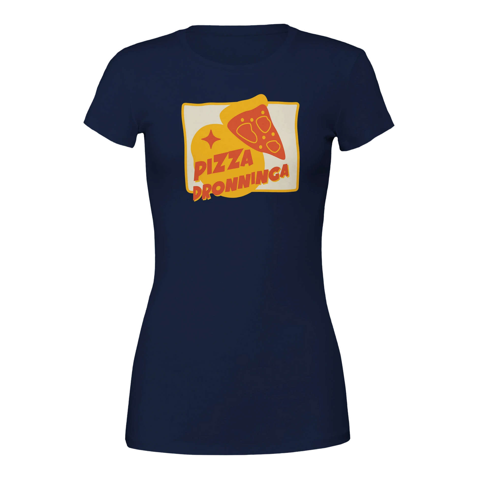 Pizza Dronninga -Morsom Tekstprint - Norsk design