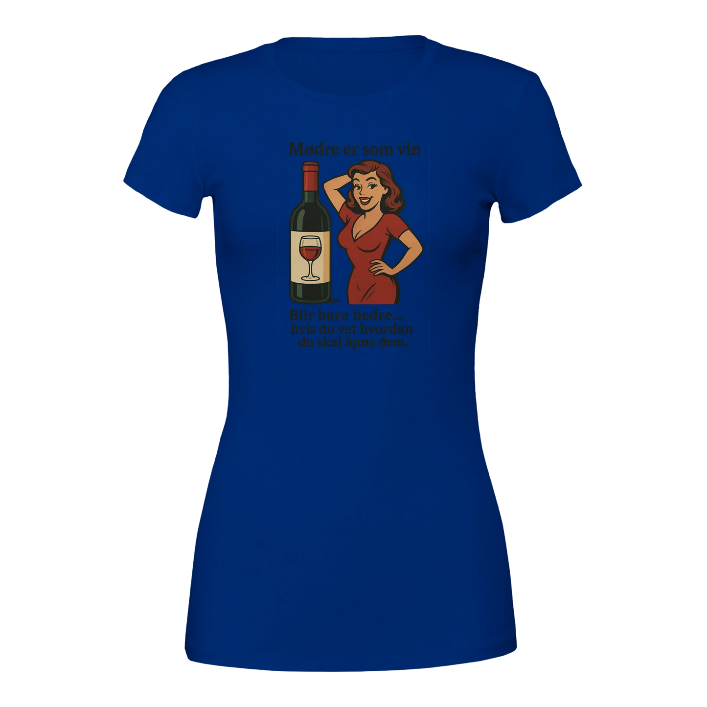 Mødre er som vin -Morsom Tekstprint - Norsk design