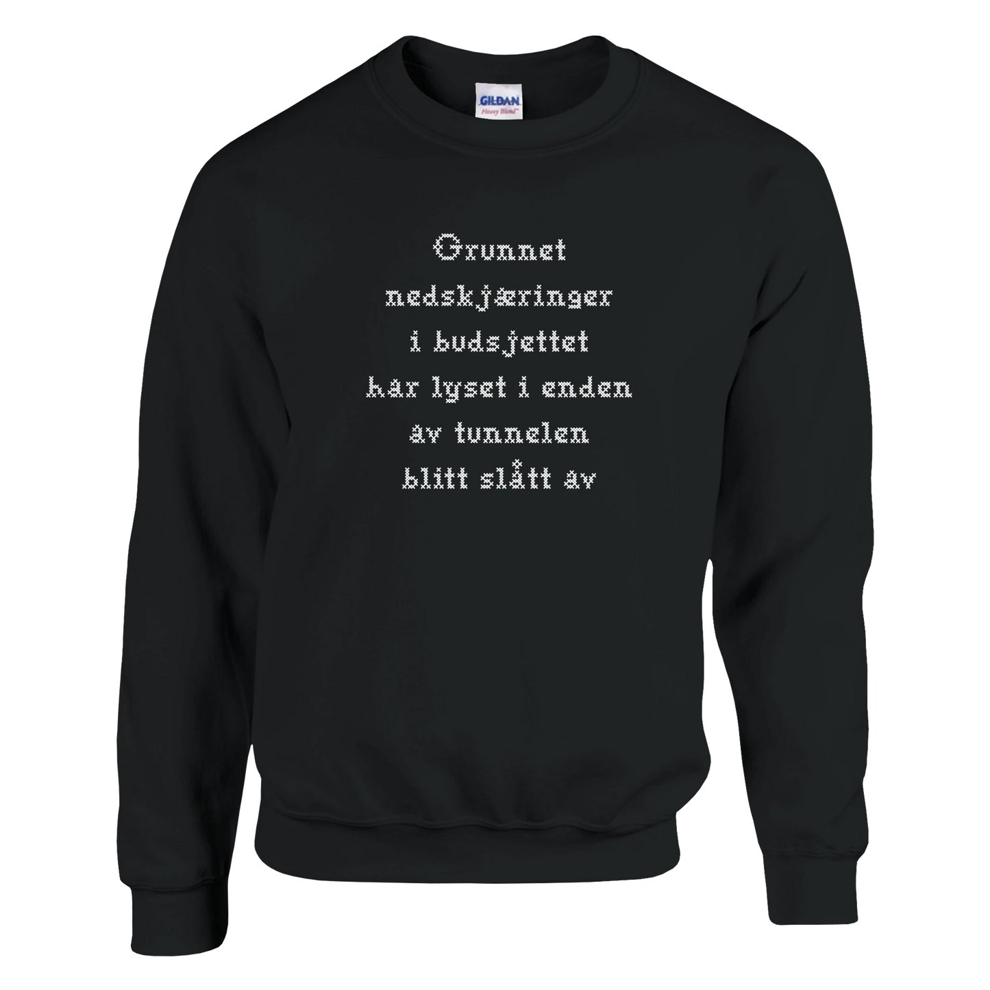 Nedskjæring i budsjettet -Morsom Tekstprint - Norsk design