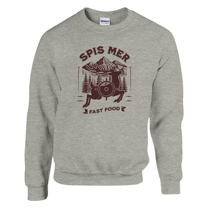 Spis Mer Fast Food -Morsom Tekstprint - Norsk design