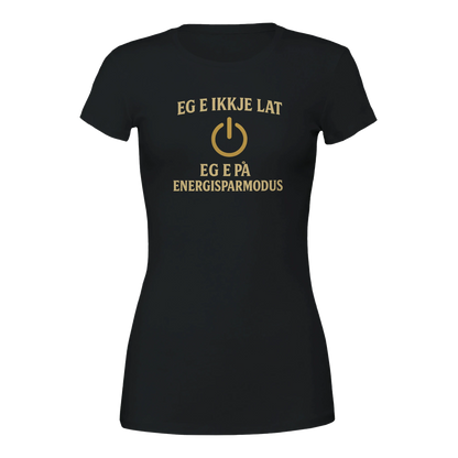 Eg e ikkje lat -Morsom Tekstprint - Norsk design