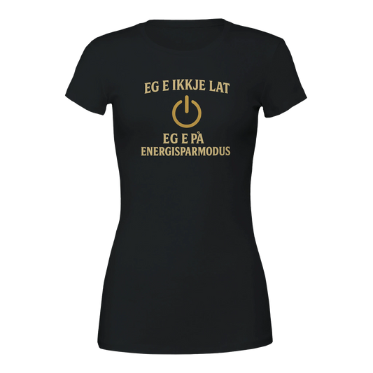 Eg e ikkje lat -Morsom Tekstprint - Norsk design
