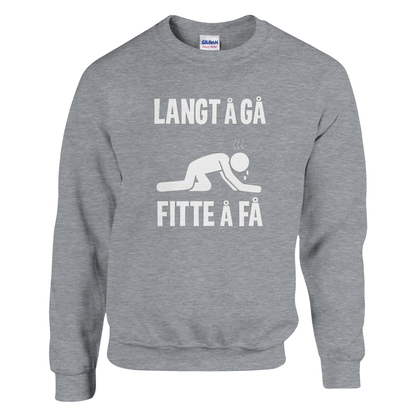 Langt Å Gå Fitte Å Få -Morsom Tekstprint - Norsk design