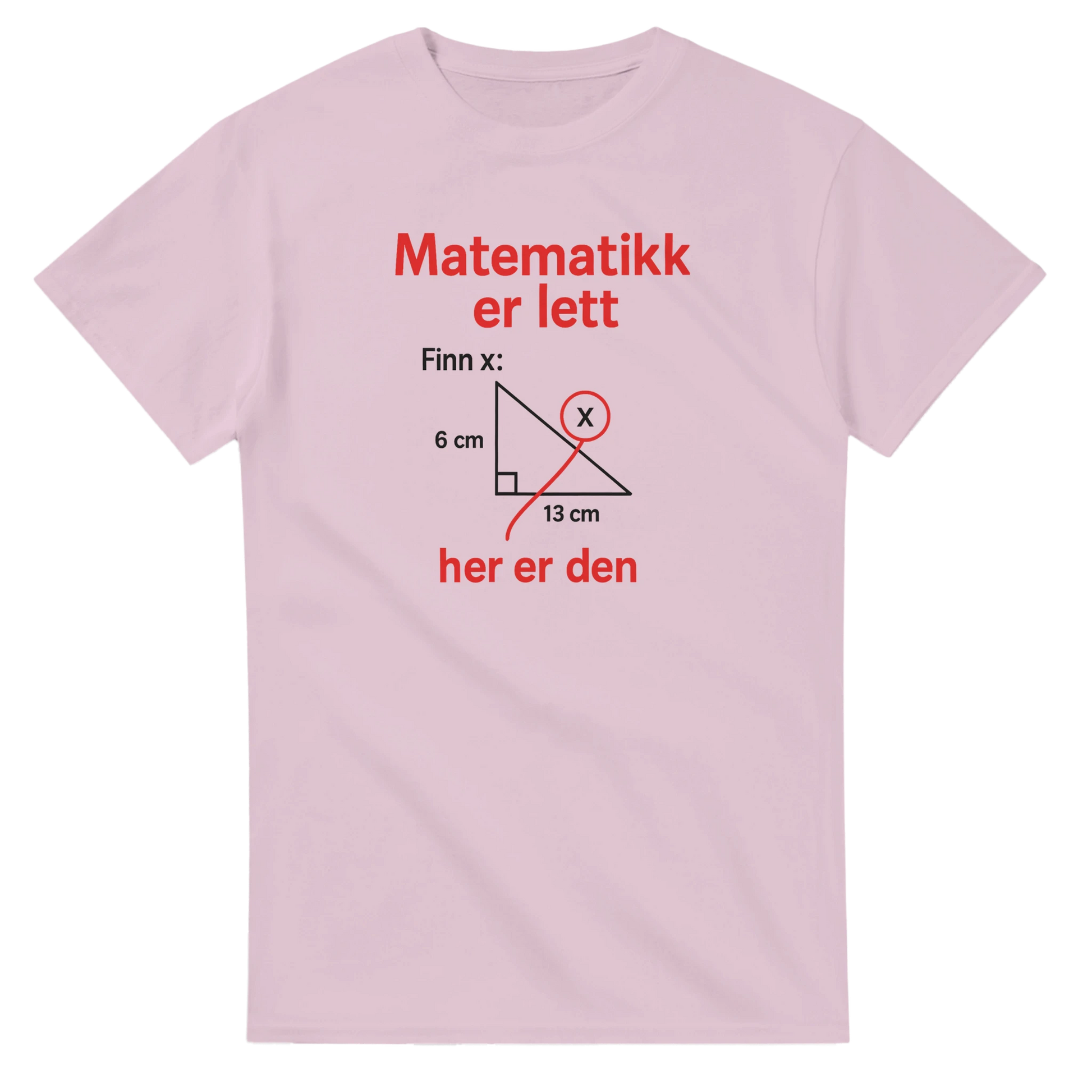 Matematikk Er Lett -Morsom Tekstprint - Norsk design