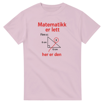 Matematikk Er Lett -Morsom Tekstprint - Norsk design